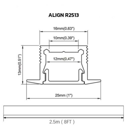 Alternative view of Linear ALIGN R2513