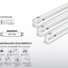 LAMPO HARDROCK LED T8 Full Set Single End-2