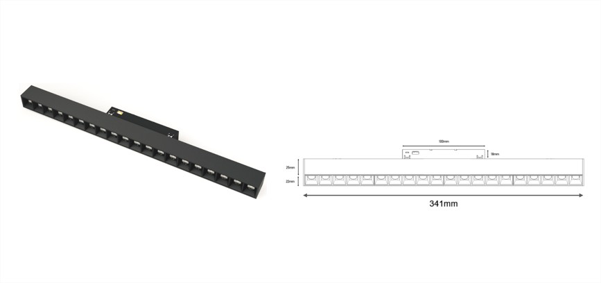 SLEEK CLEAR-C LED Magnetic Spot Light 20W