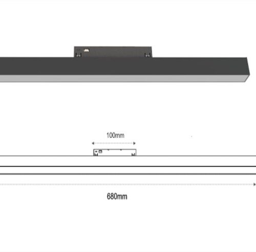 SLEEK LINEAR-B LED Magnetic Linear Light 24W
