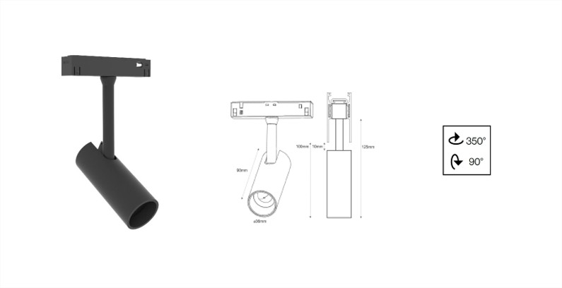 SLEEK POINT-A LED Magnetic Track Light 7W