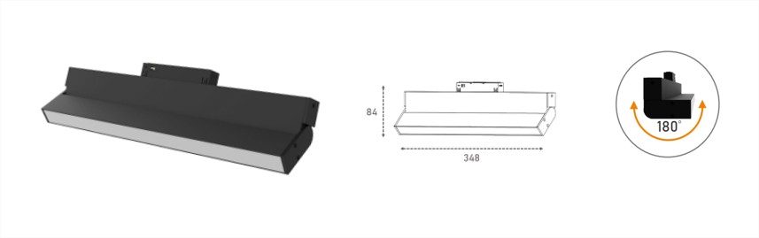 SLEEK TRUE-A LED Magnetic Flood Light 12W