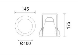 Alternative view of DOWNLIGHT E27 AIRI-R4