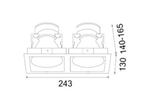 Alternative view of DOWNLIGHT E27 BOSSA-B