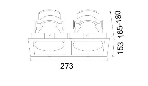 Alternative view of DOWNLIGHT E27 BOSSA-D