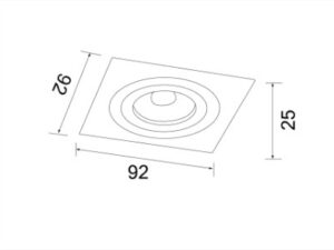 Alternative view of DOWNLIGHT MR16 GU5.3 GU10 CASA-B