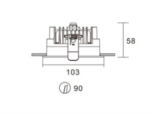 Alternative view of DOWNLIGHT COB CASSIE-A