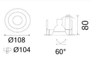 Alternative view of DOWNLIGHT MR16 GU5.3 GU10 CASTLE-A