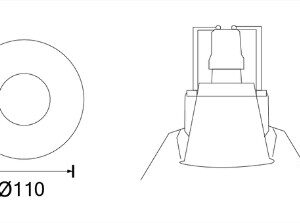 Alternative view of DOWNLIGHT E27 COSMOS-R3.5