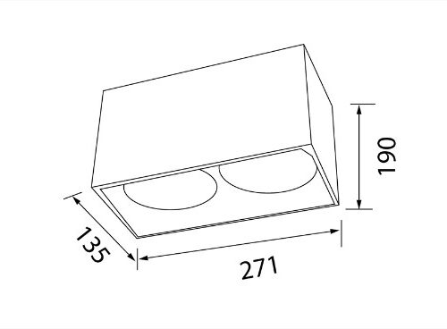 Alternative view of DOWNLIGHT E27 GLENN-2SQ