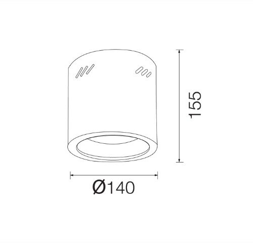 Alternative view of DOWNLIGHT E27 GLENN-R4