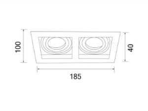 Alternative view of DOWNLIGHT MR16 GU5.3 GU10 HOYA-B