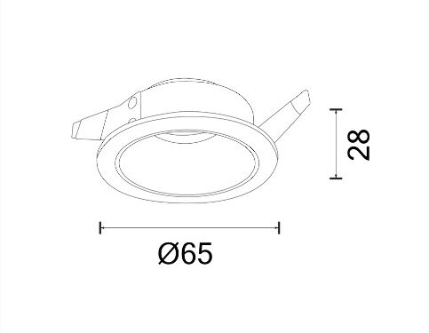 Alternative view of DOWNLIGHT MR11 GU10 LUKE-A