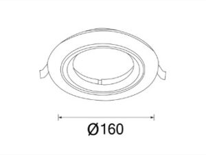 Alternative view of DOWNLIGHT AR111 MILA
