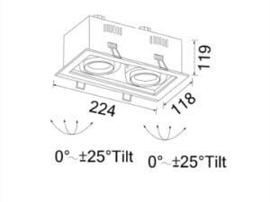 Alternative view of DOWNLIGHT MR16 GU5.3 GU10 NEPER-B