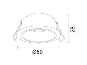 Alternative view of DOWNLIGHT MR11 GU10 SOL-A