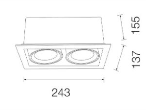 Alternative view of DOWNLIGHT E27 SOLLIS-B