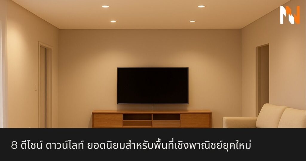 8 ดีไซน์ ดาวน์ไลท์ ยอดนิยมสำหรับพื้นที่เชิงพาณิชย์ยุคใหม่