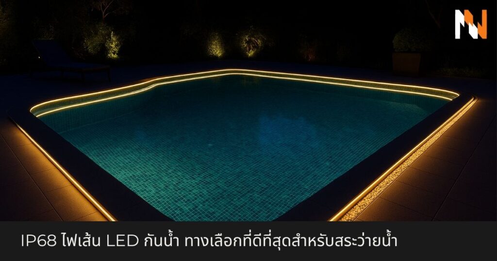 ไฟเส้น LED กันน้ำ ทางเลือกที่ดีที่สุดสำหรับสระว่ายน้ำ, ซาวน่า และการใช้งานภายนอก