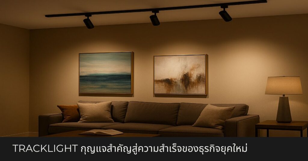 Tracklight ชนิดหรี่แสงได้ กุญแจสำคัญสู่ความสำเร็จของธุรกิจยุคใหม่