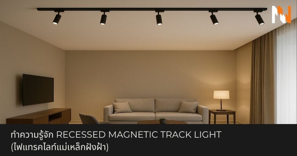 ทำความรู้จัก Recessed Magnetic Track Light (ไฟแทรคไลท์แม่เหล็กฝังฝ้า)