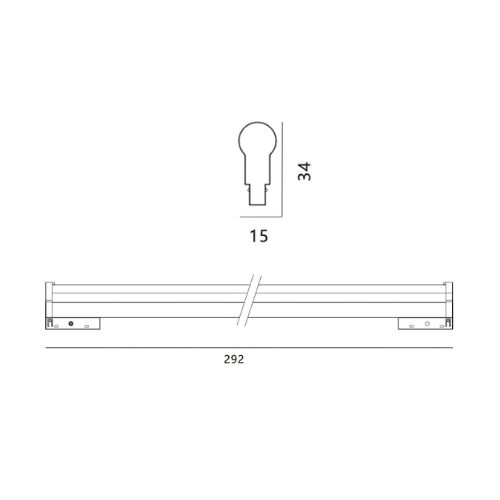Alternative view of ELO CLEAR DOME - B : MAGNETIC TRACK LIGHT