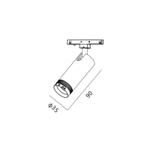 Alternative view of ELO POINT ADJUSTABLE - A : MAGNETIC TRACK LIGHT
