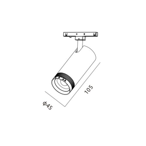 Alternative view of ELO POINT ADJUSTABLE - B : MAGNETIC TRACK LIGHT