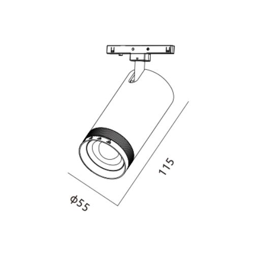 Alternative view of ELO POINT ADJUSTABLE - C : MAGNETIC TRACK LIGHT